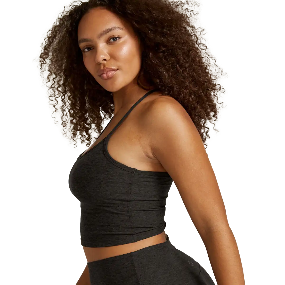Women's Spacedye Slim Racerback Cropped Tank