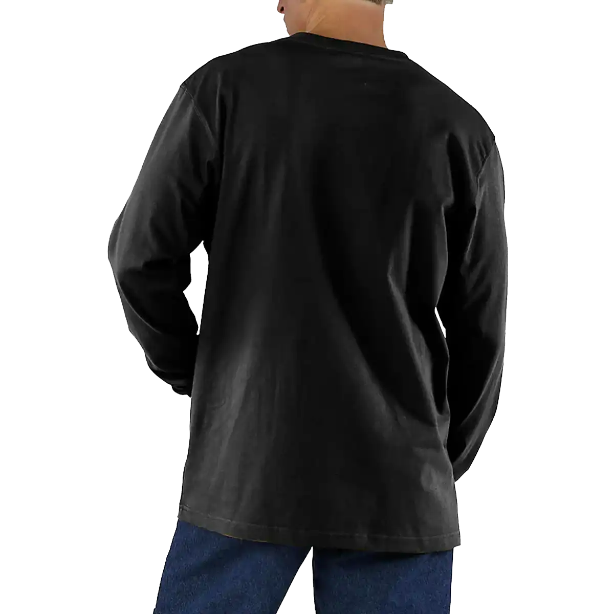 Men's Loose Fit Heavyweight Long-Sleeve Pocket T-Shirt