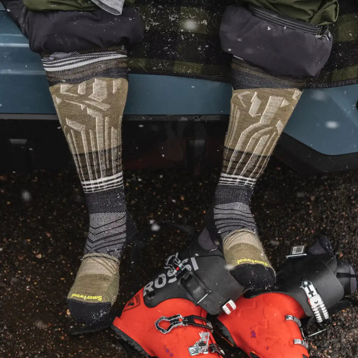 Ski Summit Shot Over The Calf Socks