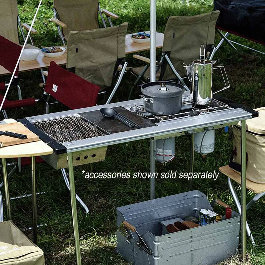 Iron Grill Table Four Unit Frame