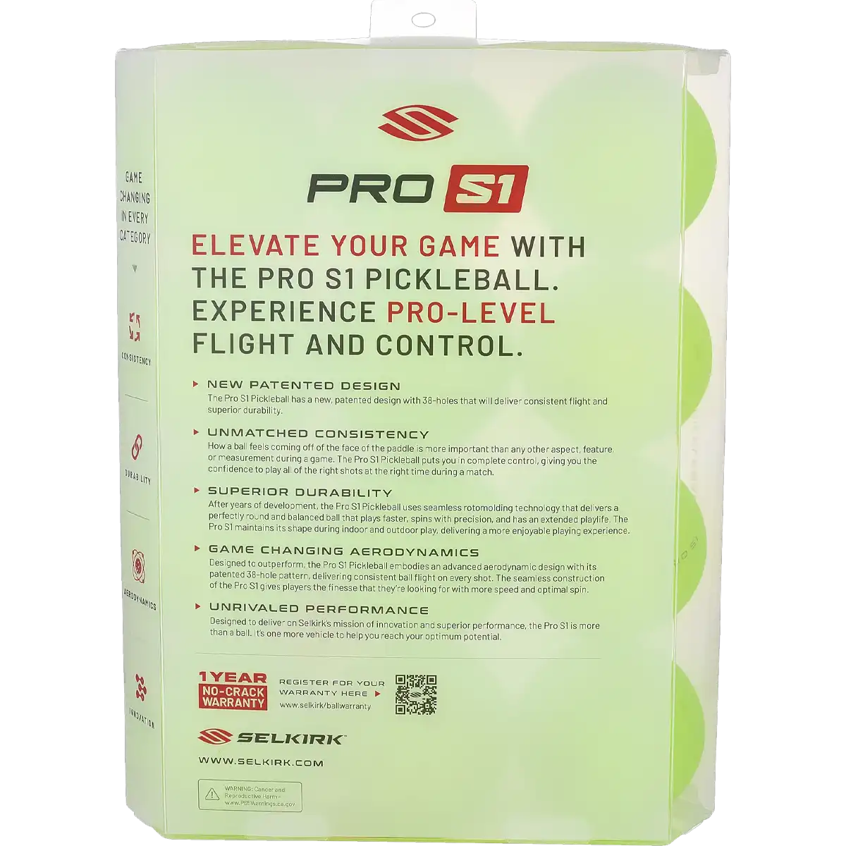 Pro S1 Pickleball (12 Pack)