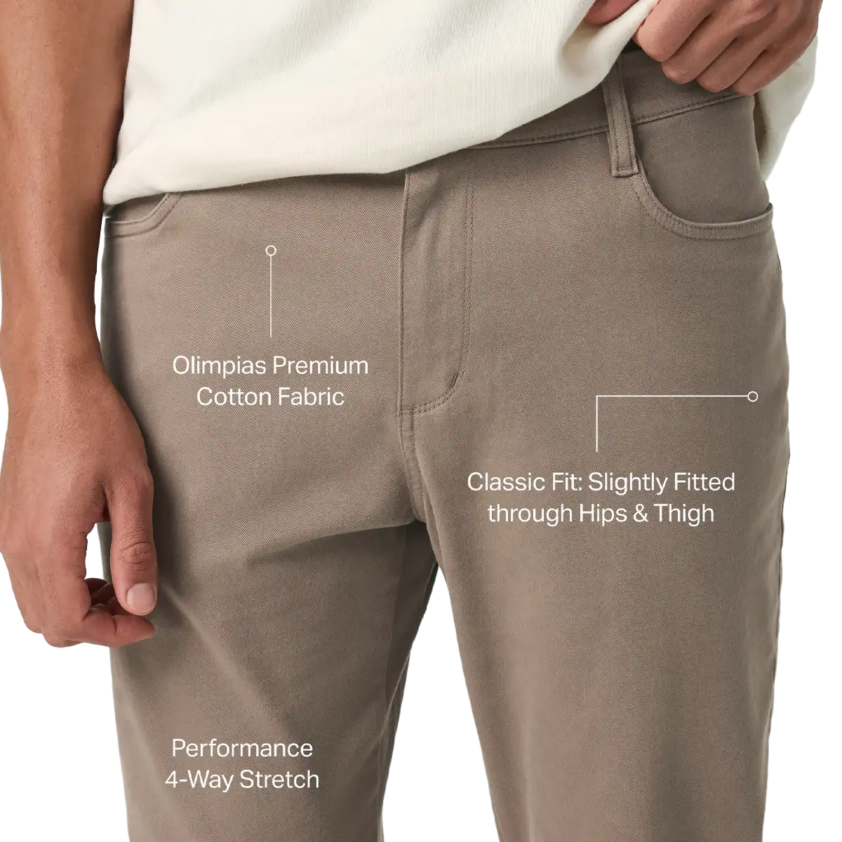 Men's Meta Cotton Pant Classic Fit 32"