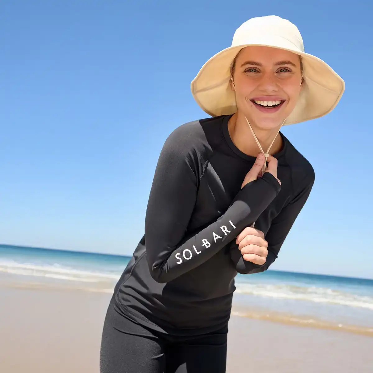 Women's Wide Brim Beach Hat UPF 50+