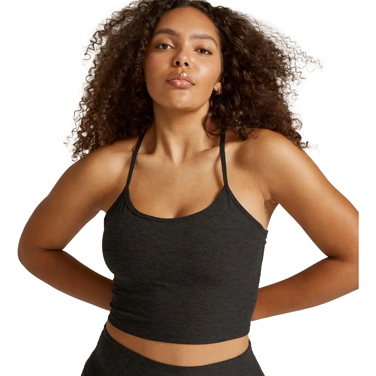 Women's Spacedye Slim Racerback Cropped Tank