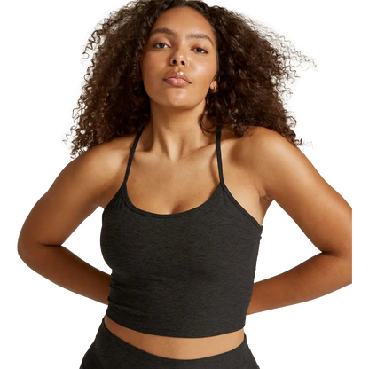 Women's Spacedye Slim Racerback Cropped Tank