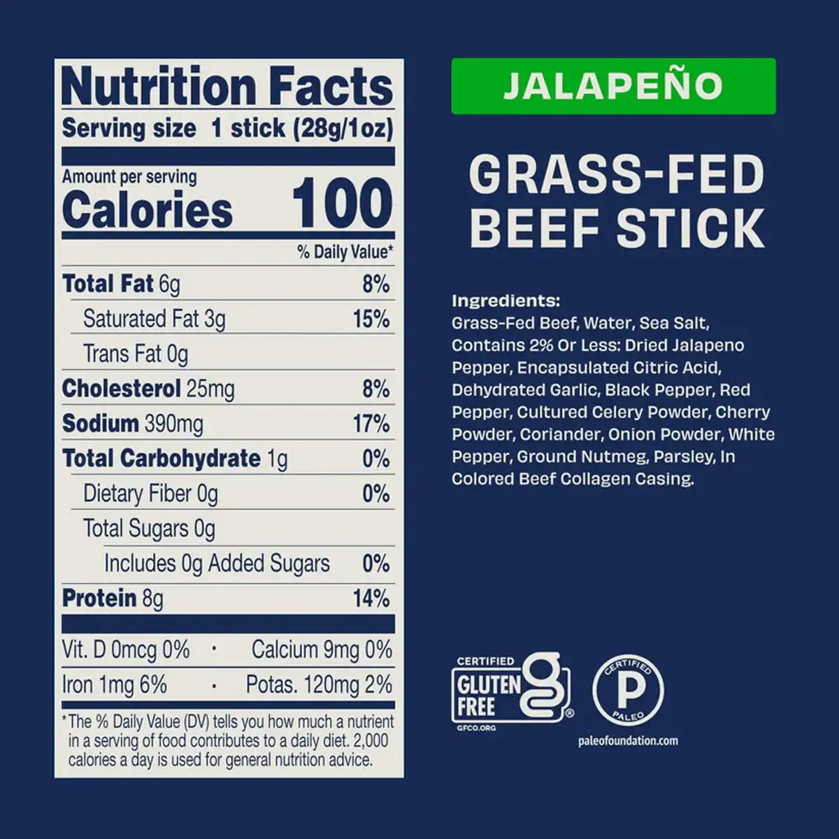 Zero Sugar 1 oz Jerky Sticks