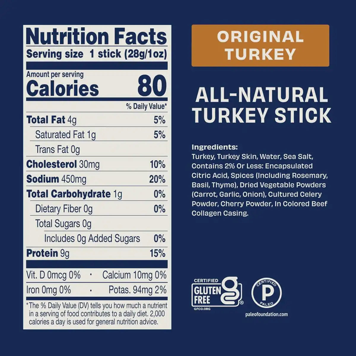 Zero Sugar 1 oz Jerky Sticks
