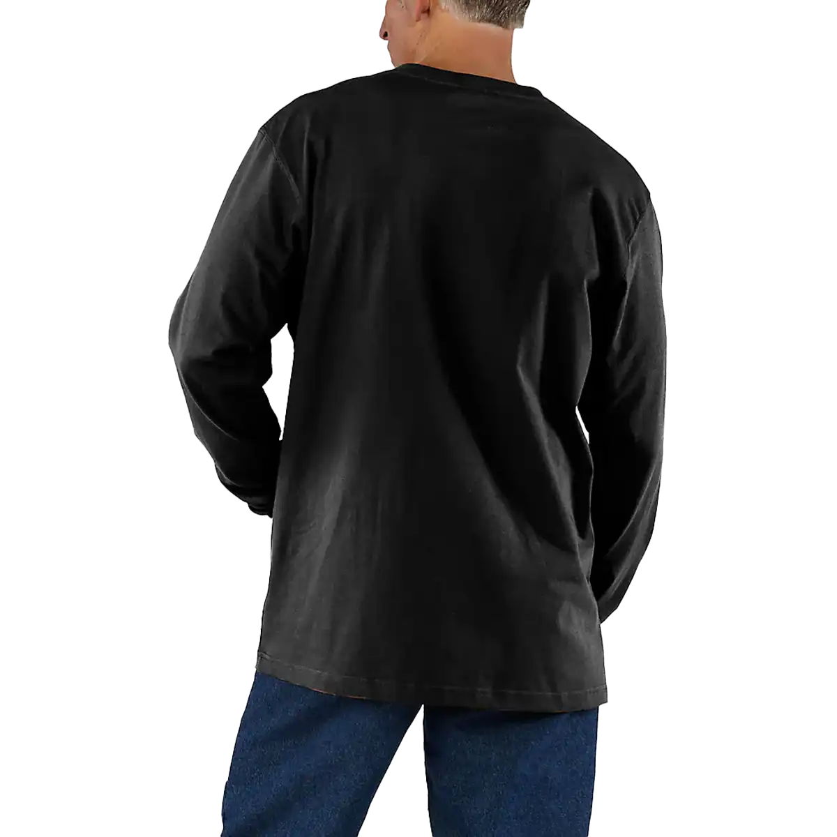 Men's Loose Fit Heavyweight Long Sleeve Pocket T-Shirt