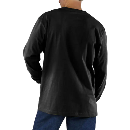 Men's Loose Fit Heavyweight Long-Sleeve Pocket T-Shirt