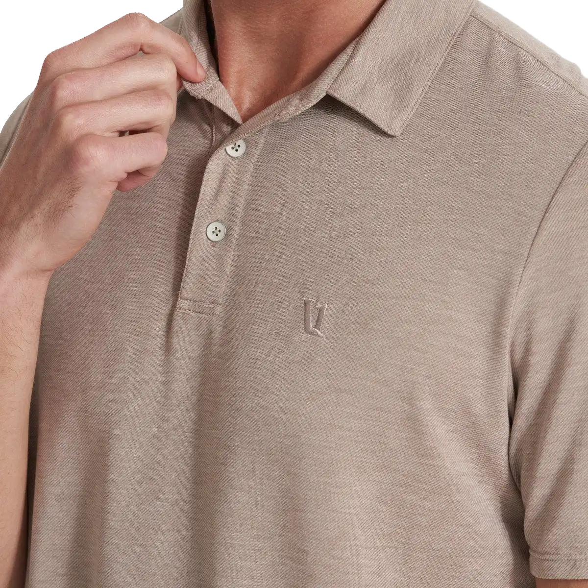 Men's Knit Twill Polo