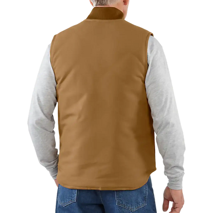 Men's Relaxed Fit Firm Duck Insulated Rib Collar Vest