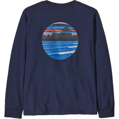 Youth Long Sleeve Skyline Stencil T-Shirt