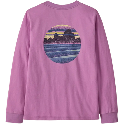 Youth Long Sleeve Skyline Stencil T-Shirt