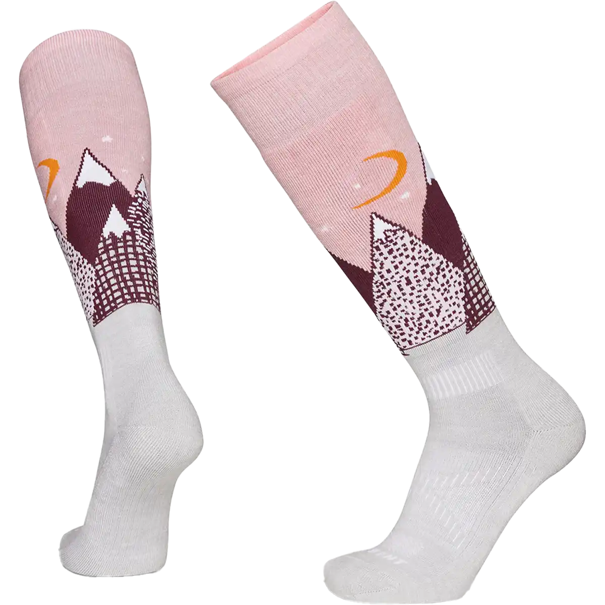 Youth Snowy Mountains Light Cushion Snow Sock