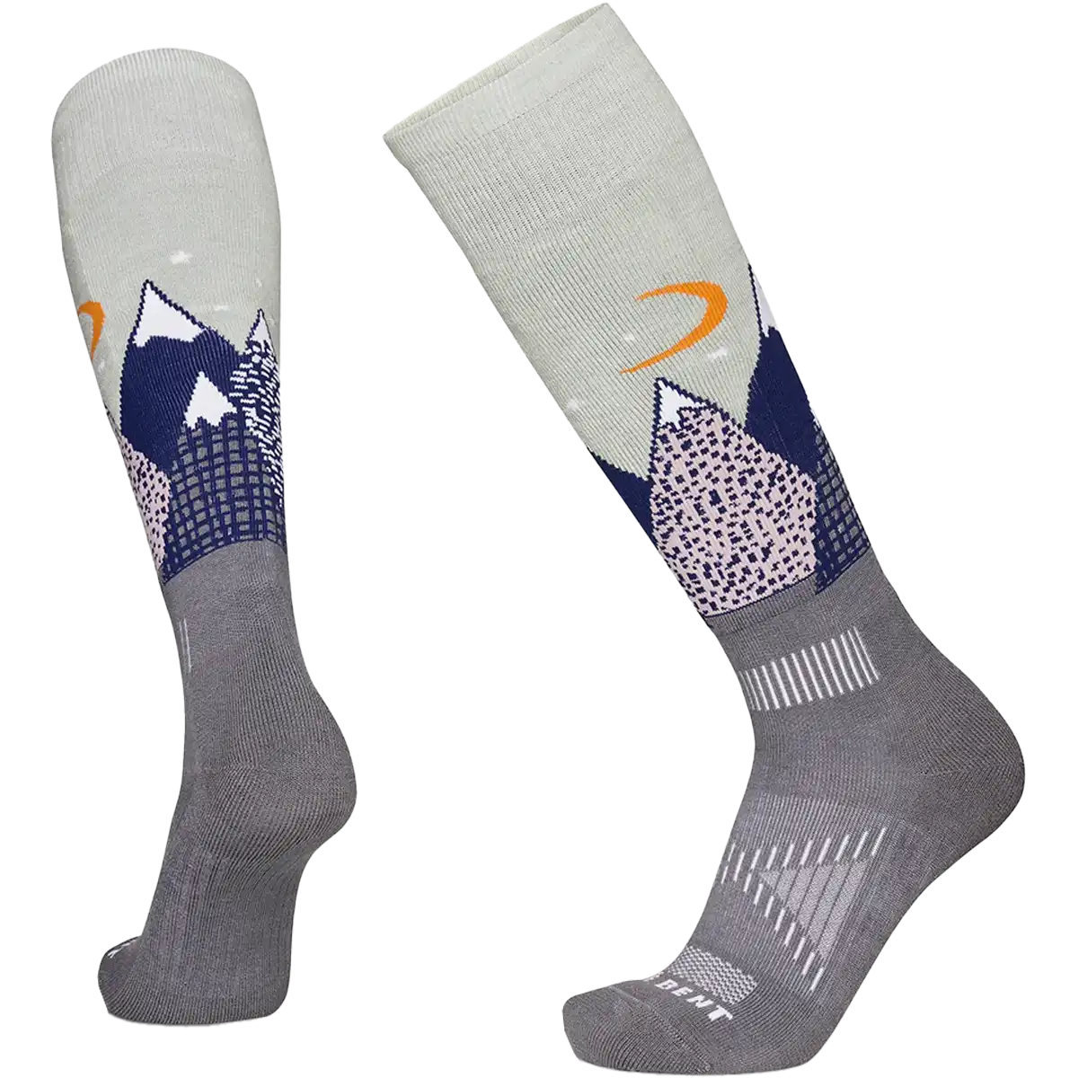 Youth Snowy Mountains Light Cushion Snow Sock