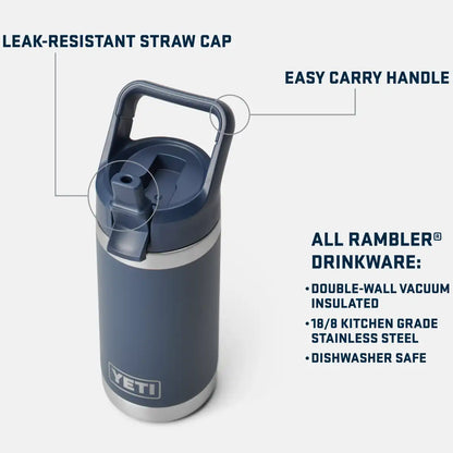 Youth Rambler Jr 12 oz Bottle with Straw Cap