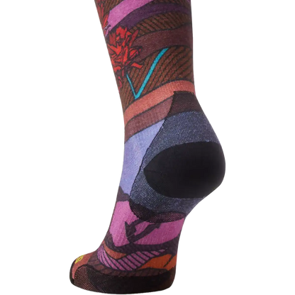 Women's Ski Floral Field Print Over The Calf Socks