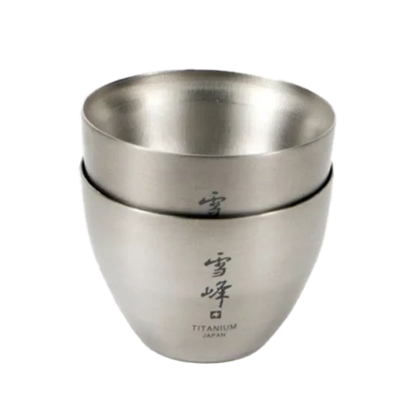 Titanium Sake Double Wall Cup