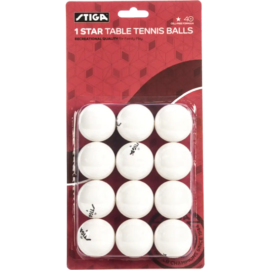 1-Star Table Tennis Balls (12 Pack)