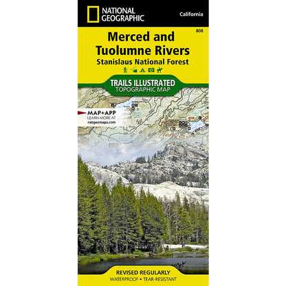 Merced and Tuolumne Rivers Map: Stanislaus National Forest