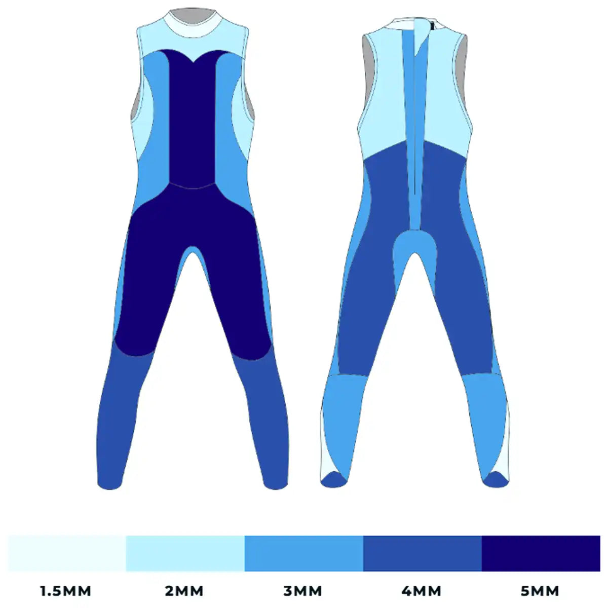 Men's Reaction Sleeveless Wetsuit