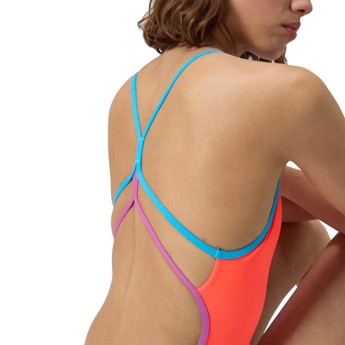 Youth Solid Double Strap One Piece
