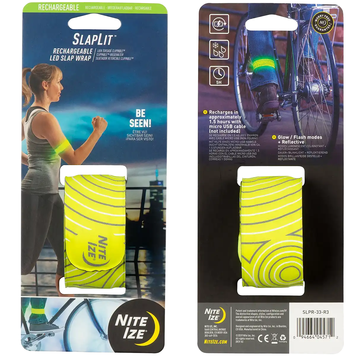 SlapLiT Rechargeable LED Slap Wrap - Yellow