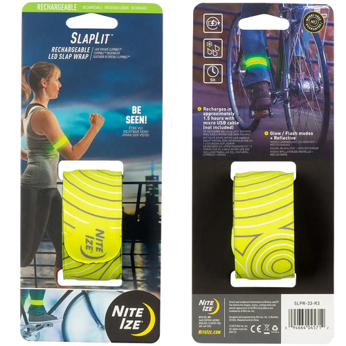 SlapLiT Rechargeable LED Slap Wrap - Yellow