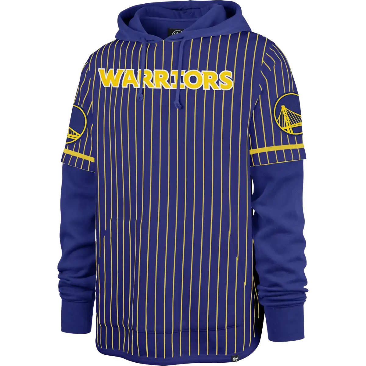 Men's Warriors Pinstripe Double Header Shortstop Pullover