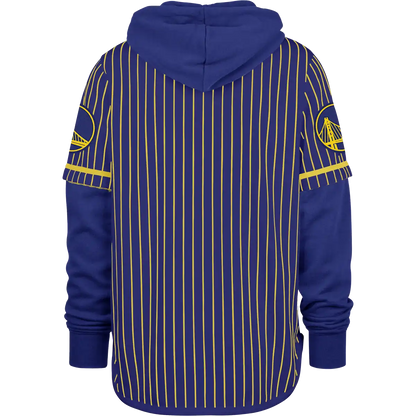 Men's Warriors Pinstripe Double Header Shortstop Pullover