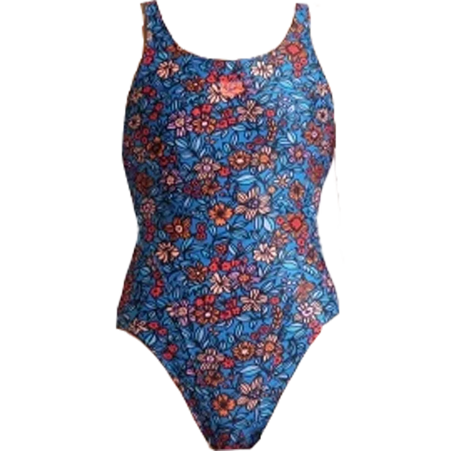 Youth Micro Floral Tech Back One Piece