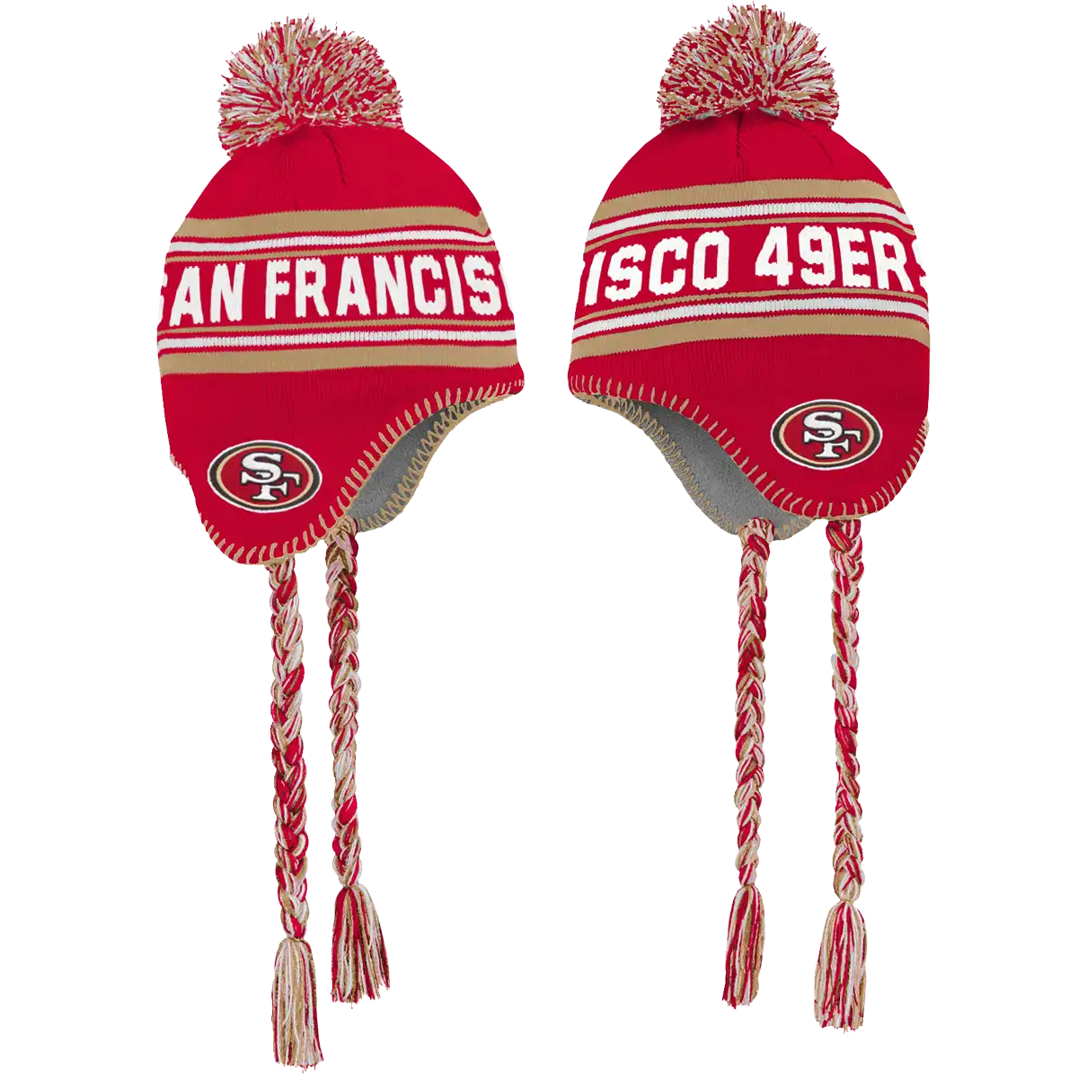 Youth 49ers Jacquard Tassel Knit with Pom
