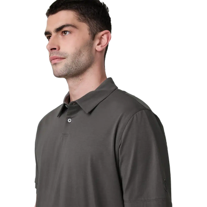 Men's Short Sleeve Feather Polo