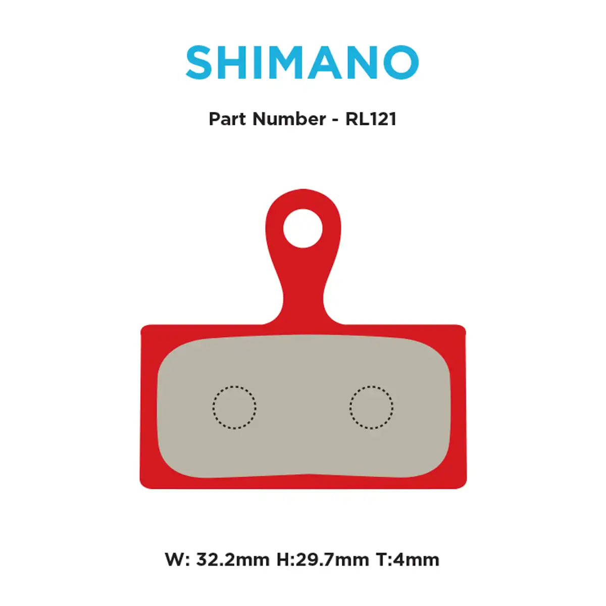 Shimano XT/XTR 2-piston Red