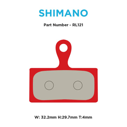 Shimano XT/XTR 2-piston Red