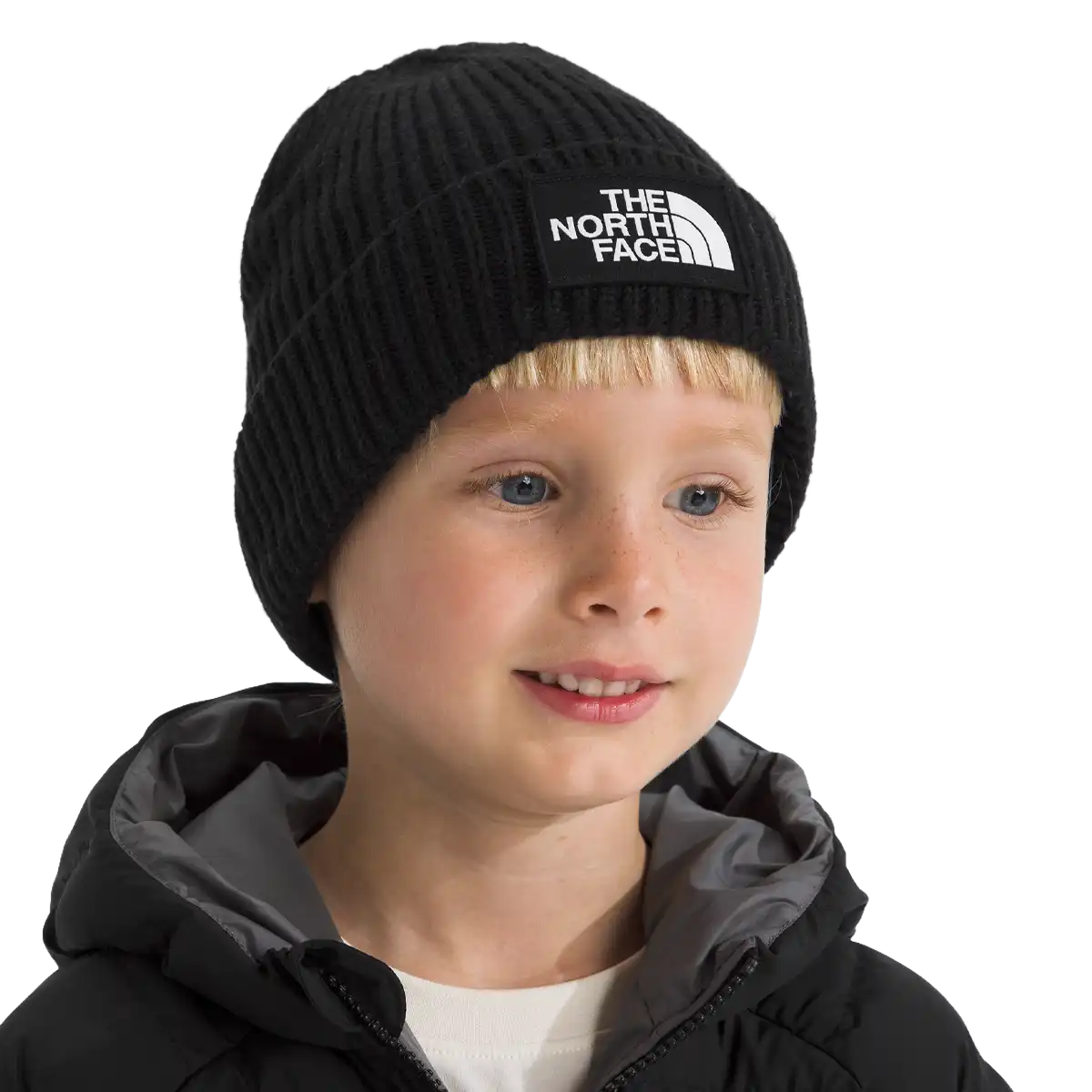 Youth TNF Logo Box Cuffed Beanie