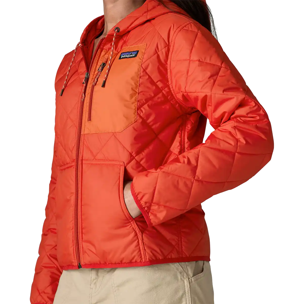 Women's Diamond Quilt Bomber Hoody
