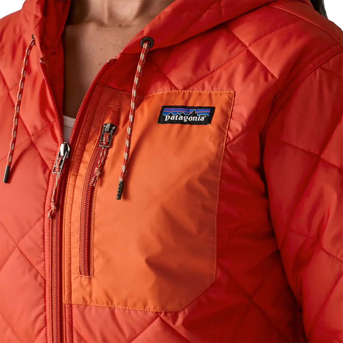 Women's Diamond Quilt Bomber Hoody