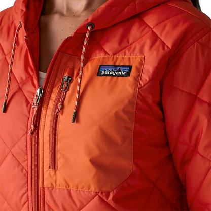 Women's Diamond Quilt Bomber Hoody
