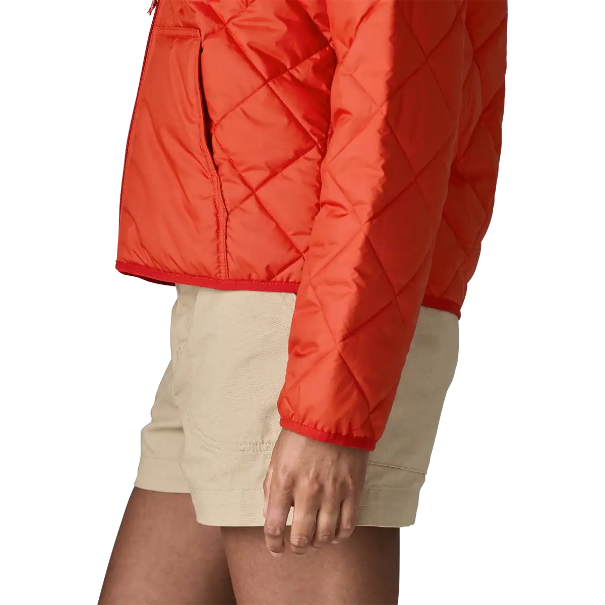 Women's Diamond Quilt Bomber Hoody