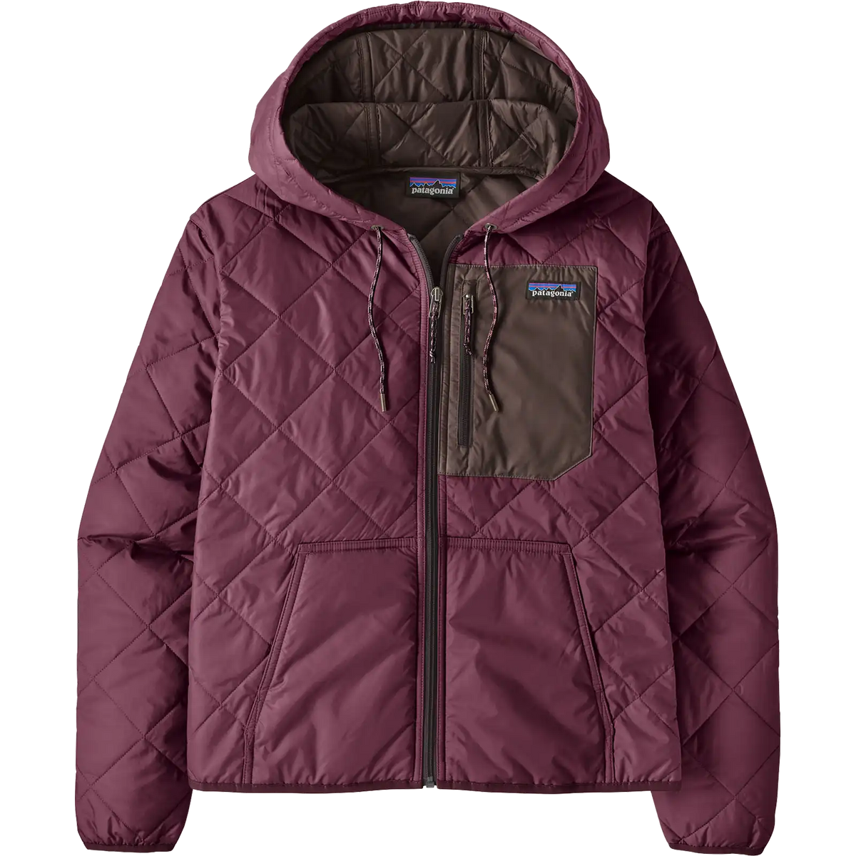 Women's Diamond Quilt Bomber Hoody