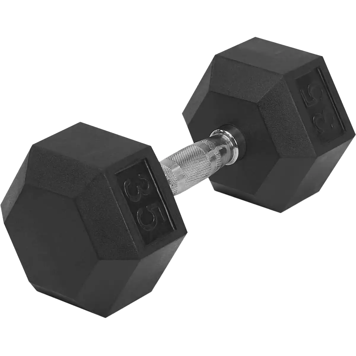 Rubber Hex Dumbbell 35 lb