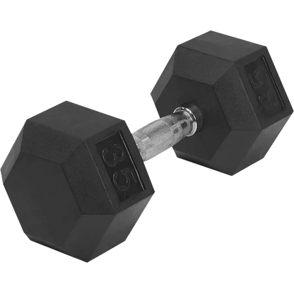 Rubber Hex Dumbbell 40 lb