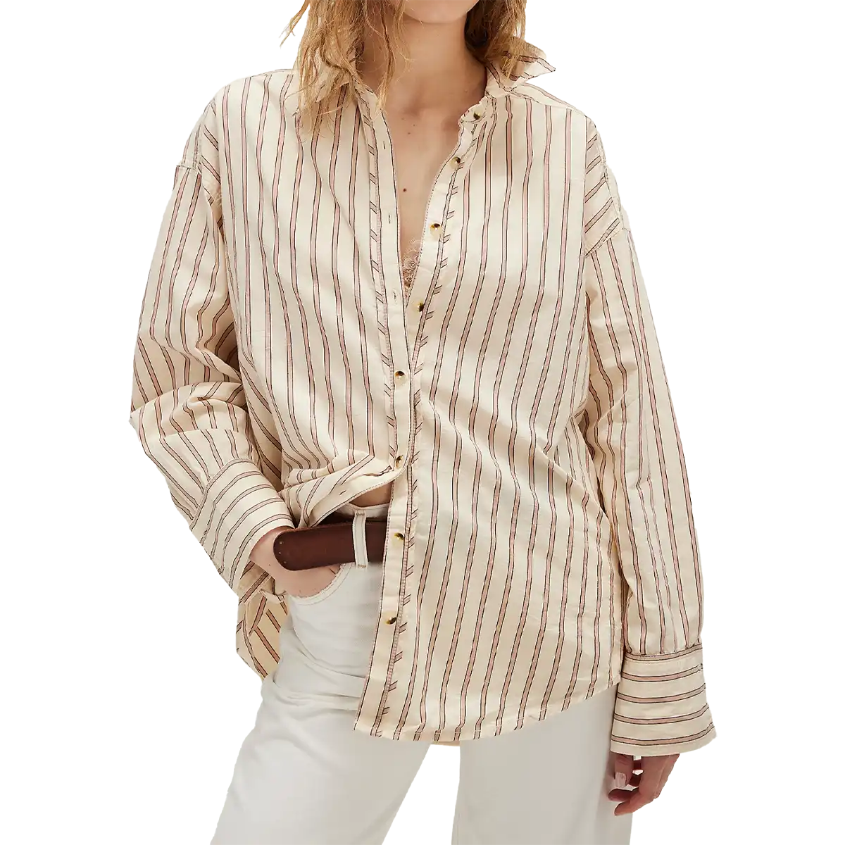 Women's Striped Varsity Vibes Shirt
