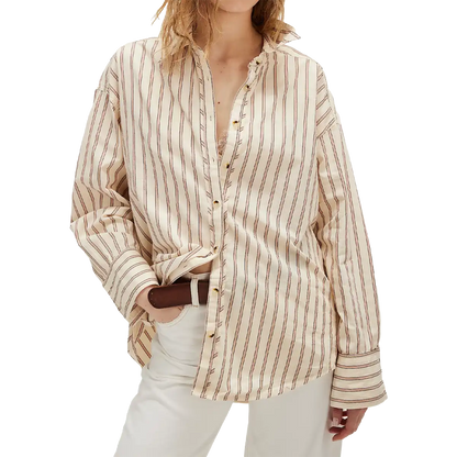 Women's Striped Varsity Vibes Shirt