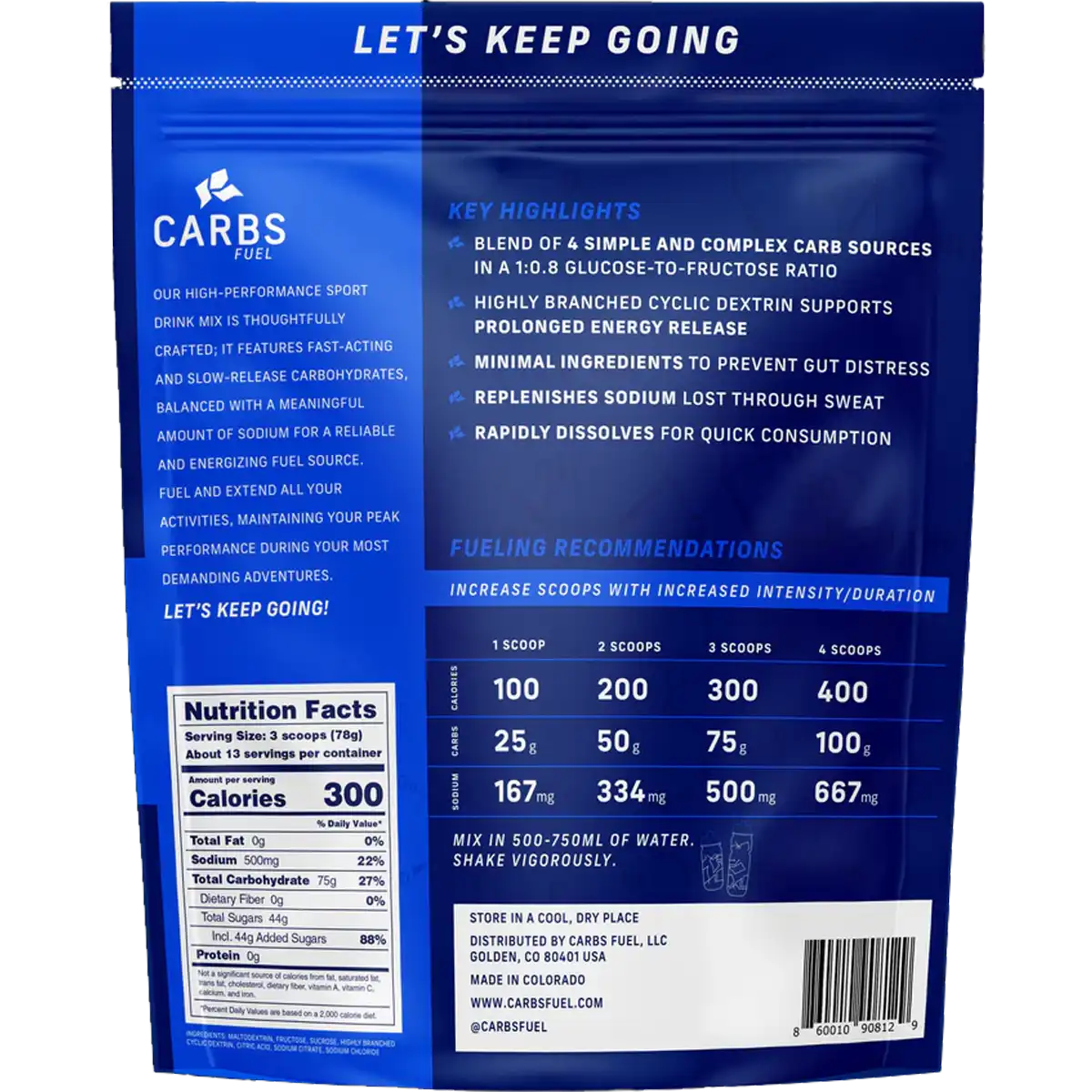 Original 1000g Sport Drink Mix Resealable Bag