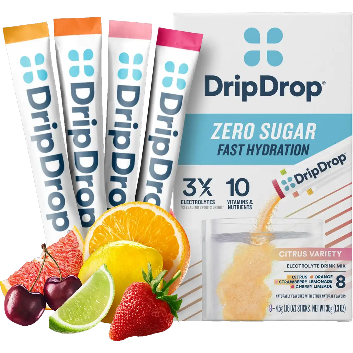 Zero Sugar Electrolyte Drink Mix (8 Servings)