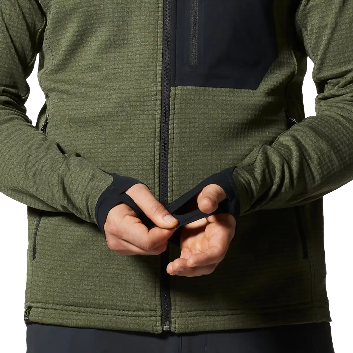 Men's Polartec Power Grid Full Zip Hoody
