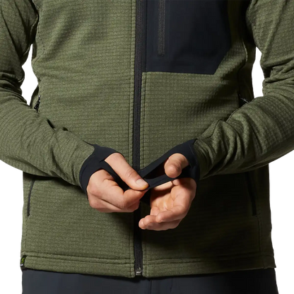 Men's Polartec Power Grid Full Zip Hoody