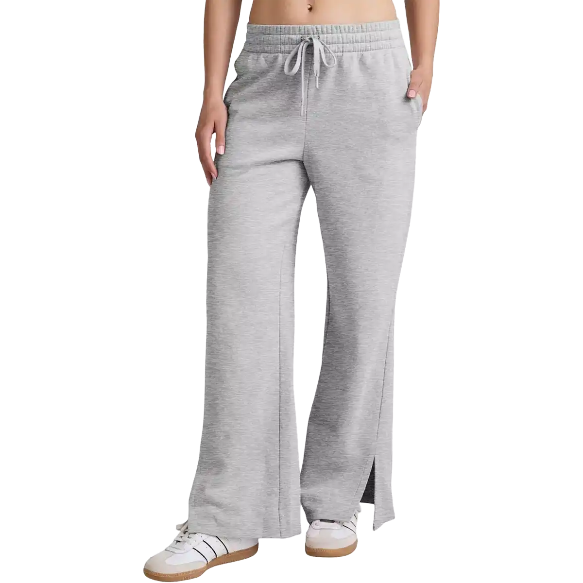 Women's LuxeFleece Slit Wide Leg Pant